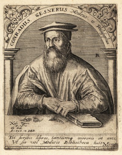 Conrad Gessner, Schweizer Arzt von Theodore de Bry