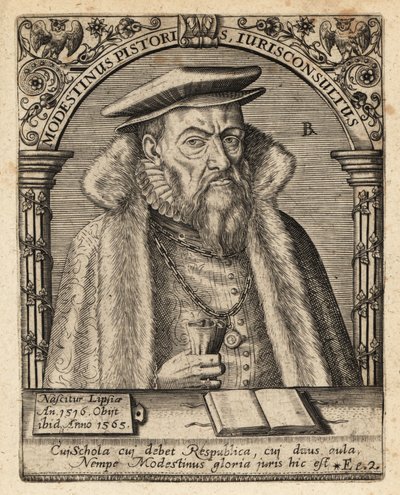 Modestinus Pistoris von Theodore de Bry