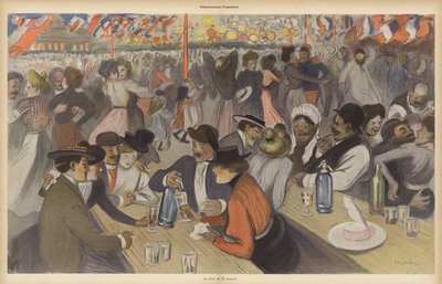 Feierlichkeiten zum Bastille-Tag von Theophile Alexandre (after) Steinlen