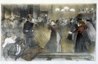 Ball - Zeichnung von Steinlen von Théophile Alexandre Steinlen