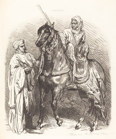 Araber steigt auf von Théodore Chassériau
