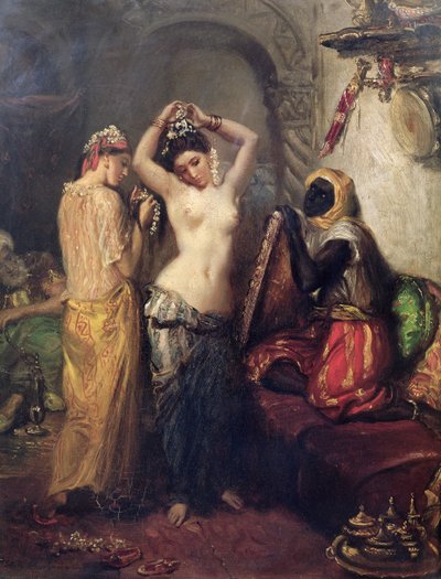 Die Toilette im Serail von Théodore Chassériau