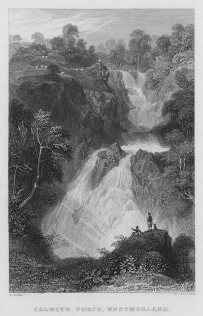 Colwith Force, Westmorland (Stich) von Thomas (after) Allom