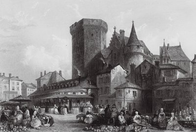 Marktplatz, Angoulême von Thomas (after) Allom