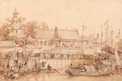 Das Theater in Tien-Sin von Thomas Allom