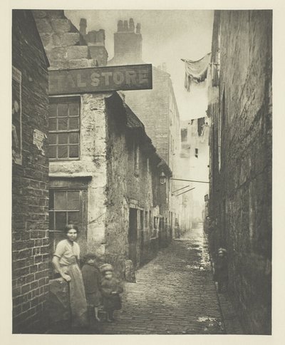 Alte Gasse bei der High Street von Thomas Annan