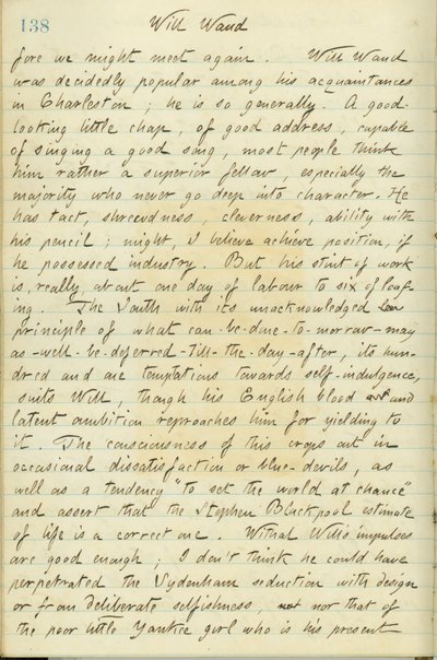 Beschreibt William Waud von Thomas Butler Gunn