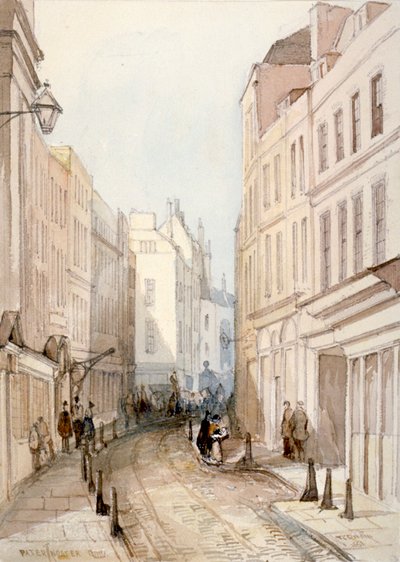 Paternoster Row, City of London, 1851 von Thomas Colman Dibdin