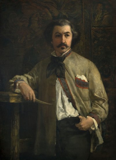 Porträt von Antoine Etex 1808-88, 1855 von Thomas Couture