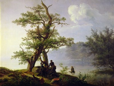Wasservogeljagd, 1828 von Thomas Fearnley