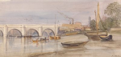 Westminster Bridge vom Lambeth-Ufer von Thomas Hollis