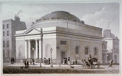 Albion Chapel, London, ca. 1827 von Thomas Hosmer Shepherd