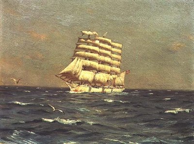 Dänisches Handelsschiff, Viking von Thomas J. Somerscales