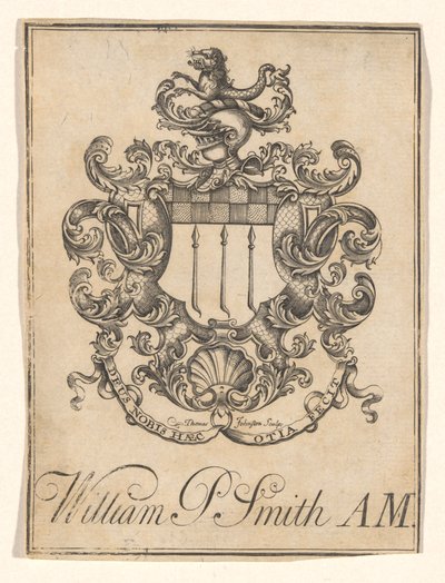 Exlibris von William P. Smith von Thomas Johnston