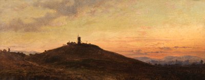 Windmühle bei Sonnenuntergang von Thomas Jr. Whittle