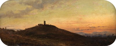 Windmühle bei Sonnenuntergang von Thomas Jr. Whittle