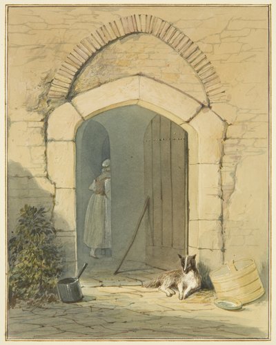 Eingang zum Bauernhaus von Thomas Leeson the Elder Rowbotham