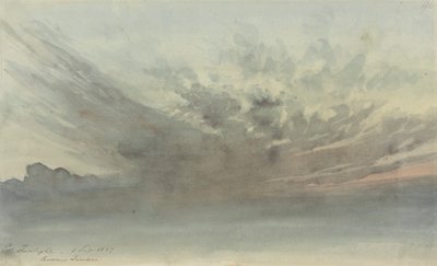 Wolkenstudie - Abenddämmerung, Rodney Terrace von Thomas Lindsay