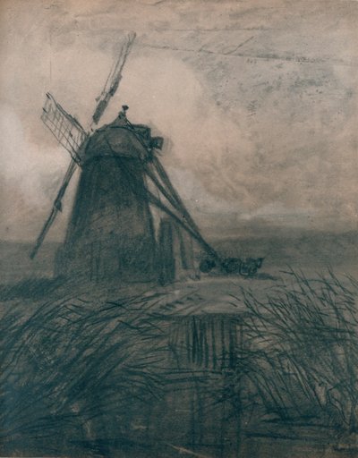 Eine Marschmühle, um 1840 von Thomas Lound