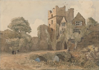 Der Bergfried und das Tor, Ludlow Castle, Shropshire von Thomas Lound