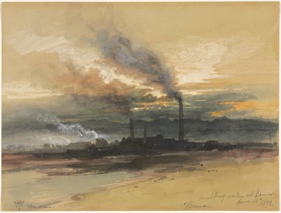 Schmelzwerke in Denver von Thomas Moran