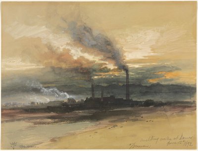 Schmelzwerke in Denver von Thomas Moran