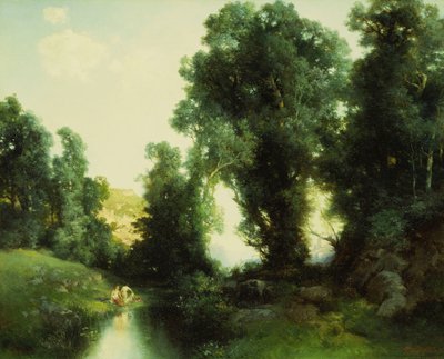 Das Badeloch, Cuernavaca, Mexiko, 1913 von Thomas Moran