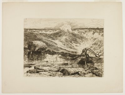 Die Stromschnellen oberhalb von Niagara von Thomas Moran