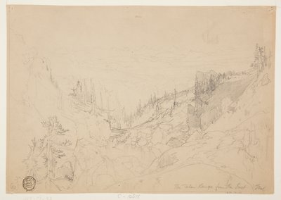 Die Teton Range vom Osten von Thomas Moran