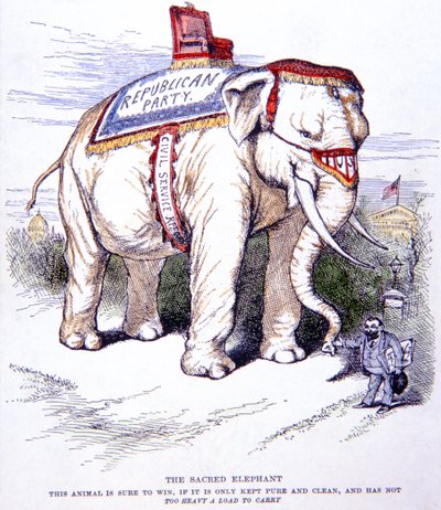 Der heilige Elefant von Thomas Nast