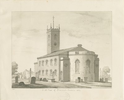 Bloxwich Kirche (1837) von Thomas Peploe Wood