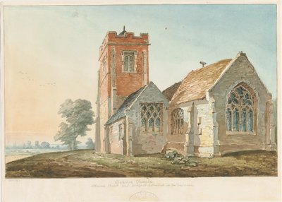 Wichnor Kirche: Aquarell von Thomas Peploe Wood