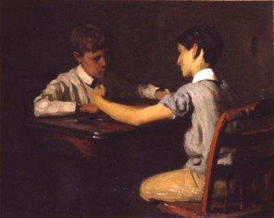Dame-Spieler, ca. 1895 von Thomas Pollock Anshutz