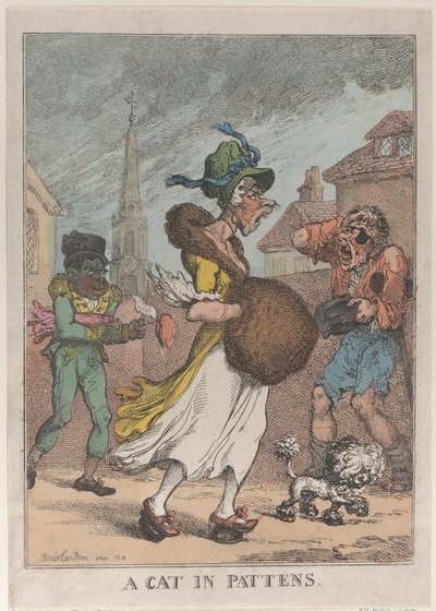 Eine Katze in Pantoffeln, 1812 von Thomas Rowlandson
