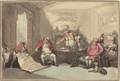 Ein Miliztreffen von Thomas Rowlandson