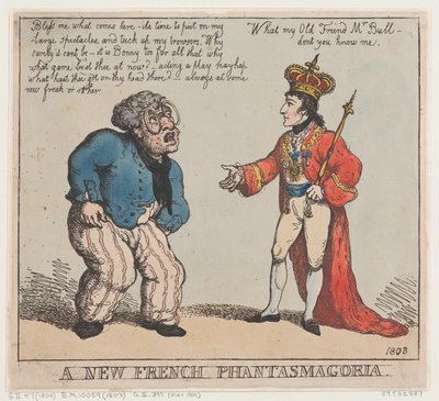 Eine neue französische Phantasmagorie, 1803 von Thomas Rowlandson