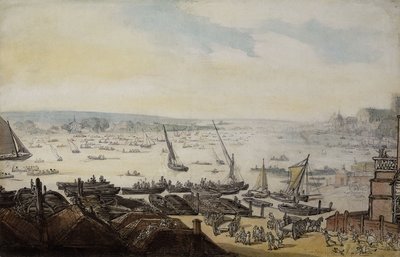 Eine Regatta auf der Themse unterhalb von Westminster von Thomas Rowlandson