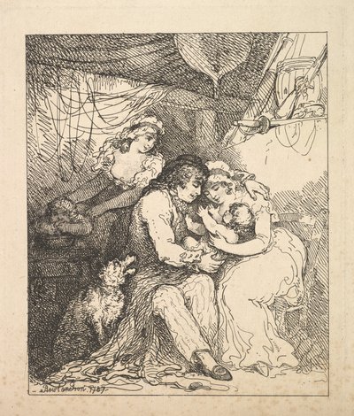 Eine Matrosenfamilie, 1787 von Thomas Rowlandson