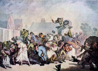 Ein Sturm im Hyde Park, 1791, 1929 von Thomas Rowlandson