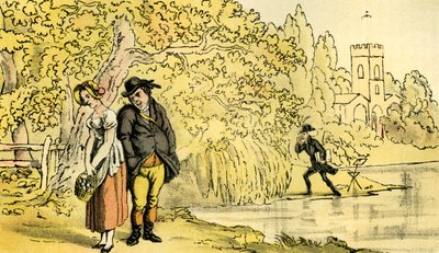 Dr. Syntax macht eine Entdeckung von Thomas Rowlandson