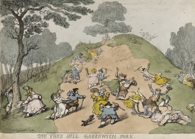 One Tree Hill, in Greenwich Park von Thomas Rowlandson
