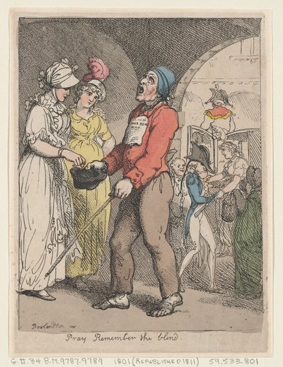 Bitte denken Sie an die Blinden von Thomas Rowlandson