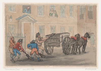 Müllkarren, 1788 von Thomas Rowlandson