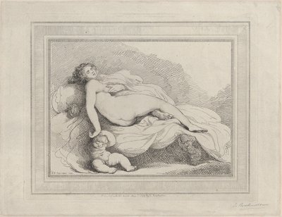 Schlafende Venus und Amor, 1799 von Thomas Rowlandson
