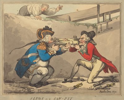Schnecken in einer Sägemühle von Thomas Rowlandson