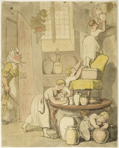Diebstahl der Konfitüren von Thomas Rowlandson