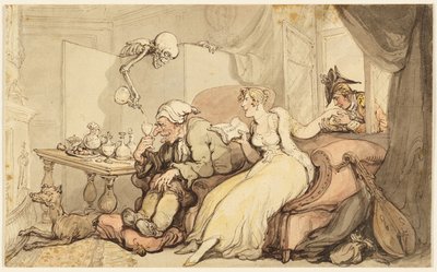 Studie für Die Hochzeitsreise von Thomas Rowlandson