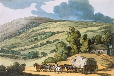 Taunton Vale, Somersetshire, veröffentlicht 1822 von Thomas Rowlandson