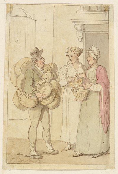 Der Korbverkäufer von Thomas Rowlandson