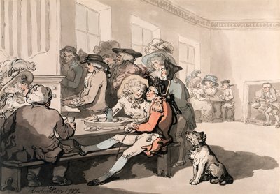 Das Schokoladenhaus, 1787 von Thomas Rowlandson